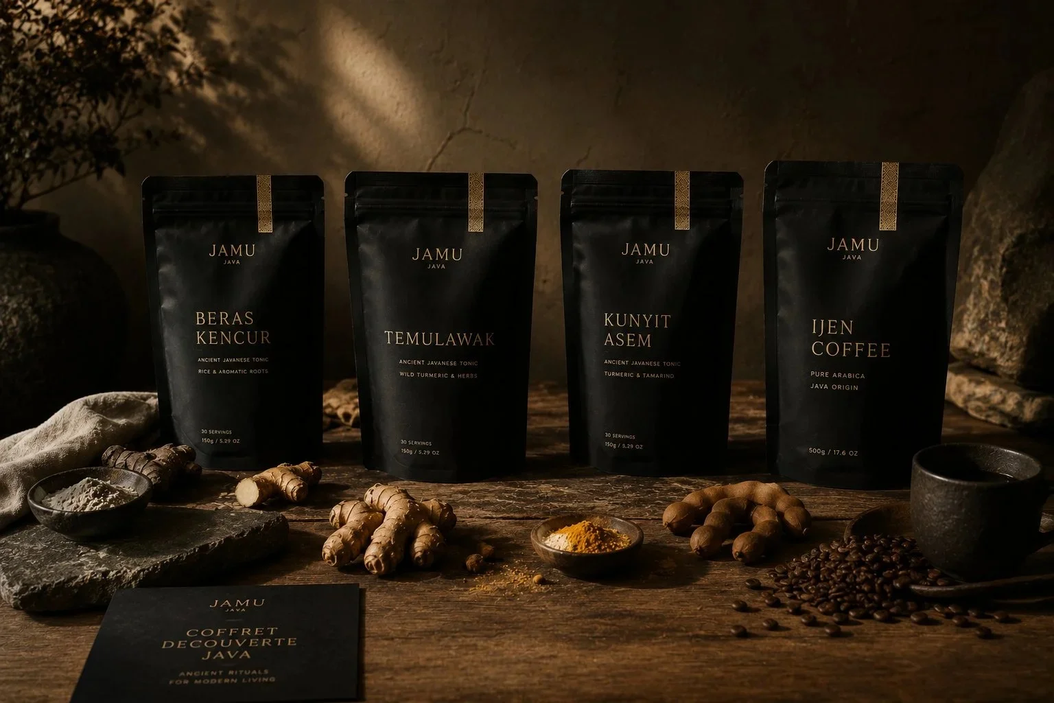 Collection JAMU Java — Beras Kencur, Temulawak, Kunyit Jahe, Ijen Coffee